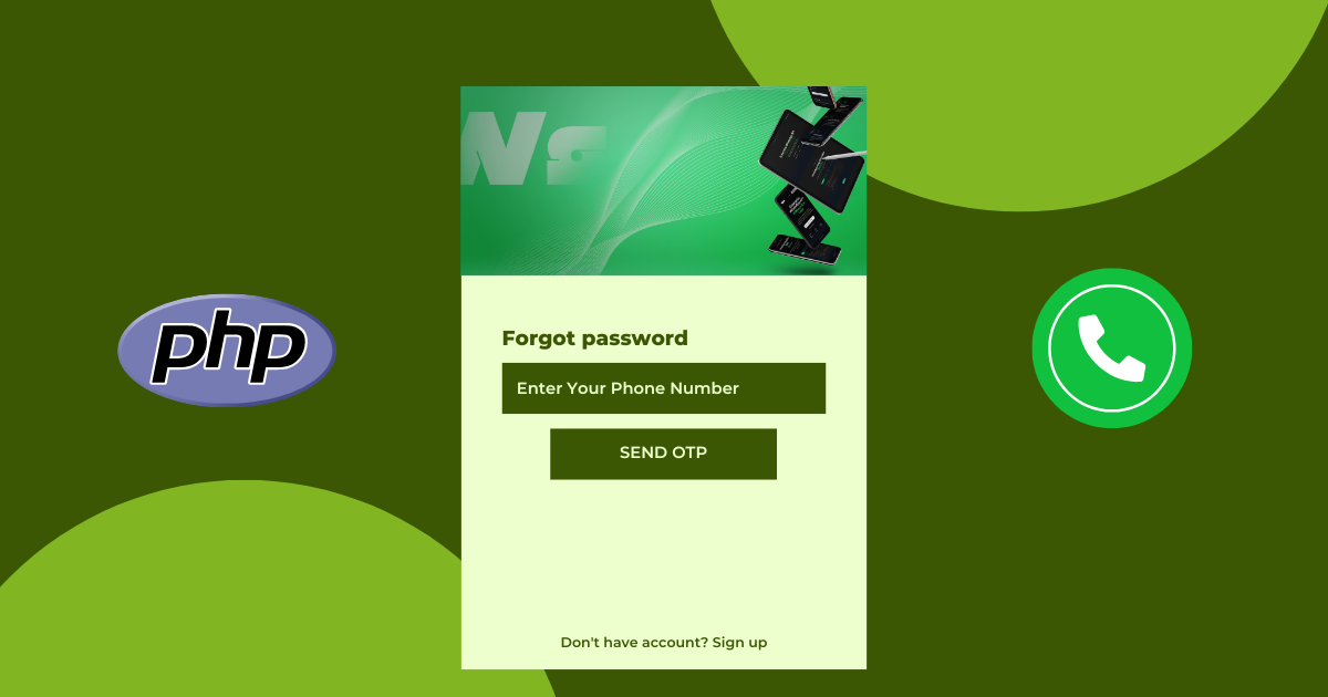 How to Send OTP for Password Recovery Using PHP And Whatsapp API